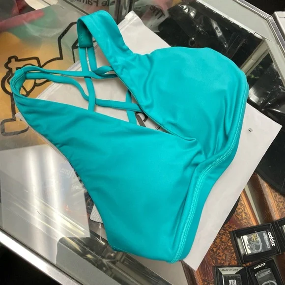 P'tula Coral Strappy Sports Bra TEAL Women’s SZ SMALL NWT New In Bag - Picture 1 of 10